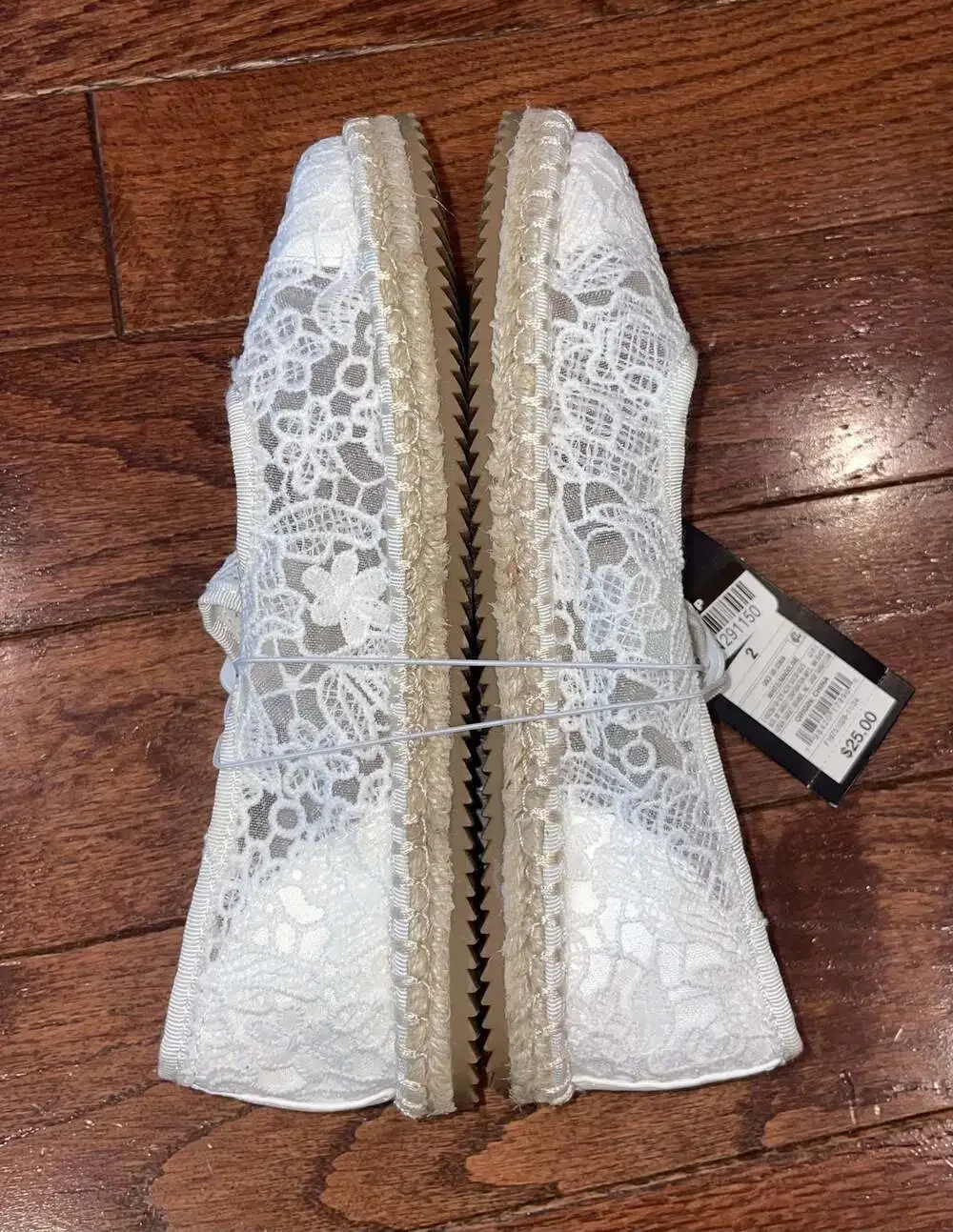 NWT Art Class Lace Mary Jane Espadrille Flats Girls Size 2 Coquette
